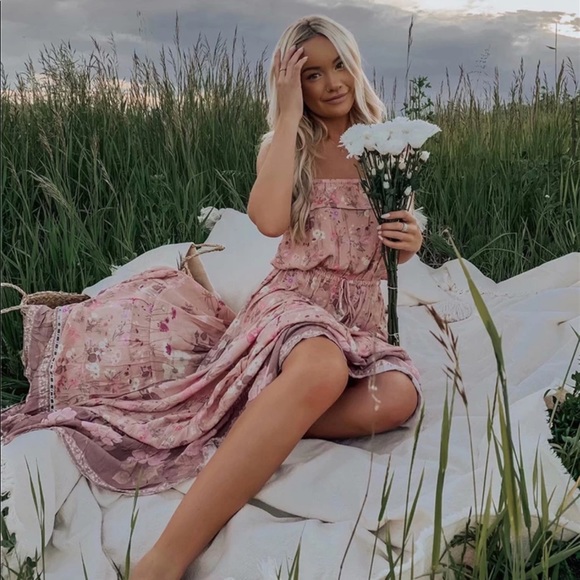 ❤️Bohemian Floral Print Maxi Dress yellow Boho - Picture 10 of 11